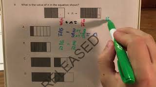 NC 5th Grade Math Released question 9 (released 2018 - 2019)