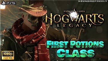 Hogwarts Legacy • First Potions Class with Professor Aesop Sharp • No Commentary • PS5 2023