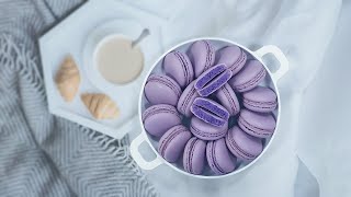 How to make perfect macarons with hand mixer macaronage (oven drying) 실패없는 마카롱 만들기(핸드믹서 기계나쥬/고온열풍건조)