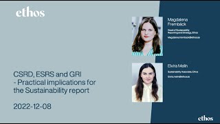 CSRD & GRI Standards 2021 – Practical Implications for the 2022 Sustainability Report