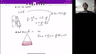 Labtube-(Calculus I)-Optimization Cylinder in a cone-Prob 344 chap 4 Openstax, Calc 1 Vol 1