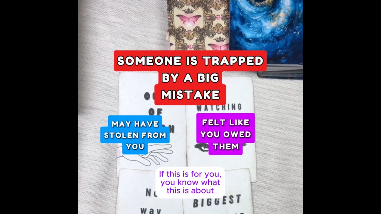 Someone is trapped by a big mistake