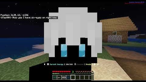 Minecraft Jujutsu Kaisen Addon 1.20.51: Gojo Infinity + Six-Eyes