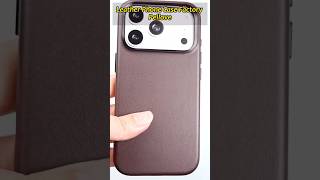 Premium nappa leather phone case with metal frame and button