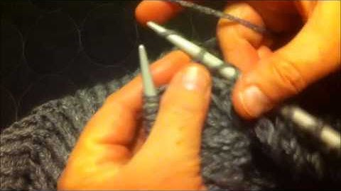 Through front Loops knitting 2 tog -  K2 tog TFL - Diagnal Mesh Lightning Rounds in Grey