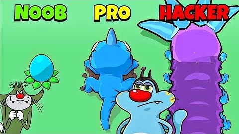 Noob vs Pro vs Hacker - Asmr Eat to Evolve! | Oggy and Jack Playing Asmr Games !