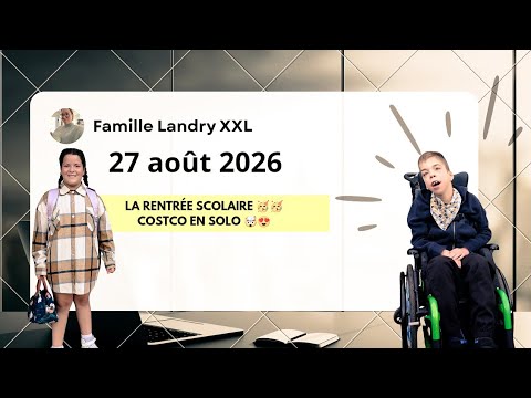 27 août 2026 / LA RENTRÉE SCOLAIRE 🥳