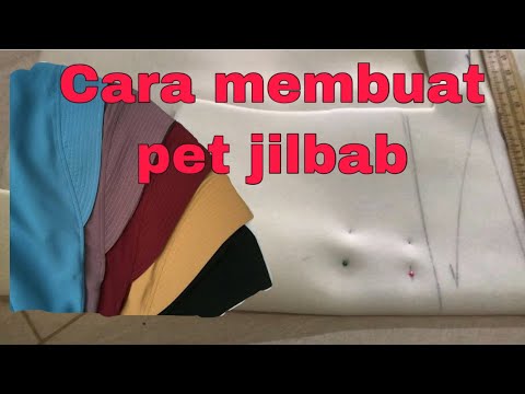  Cara  membuat  pola pad pet jilbab  dengan teknik sederhana  