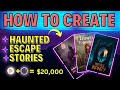 how to create Haunted Room Escape videos, unique niche, #chatgpt , #canva , #typecast
