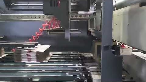 HRB-1200X2800MM Vacuum Transfer 4 Color Flexo Printer Folder Gluer Case Maker Machine.