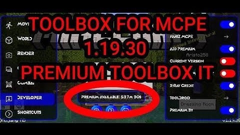 Toolbox Infinite Premium for MCPE 1.19.30 - Toolbox IT 1.19.30