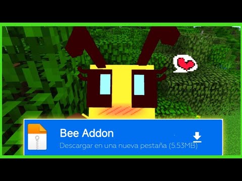 🥵Como Instalar BEE Addon en Minecraft PE (26.x) | Addons Minecraft ...