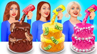 Rich vs Poor vs Giga Rich Challenge | Funny Rich vs Broke Girl Situations by RATATA BOOM