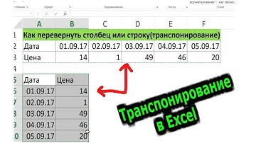 Транспонирование в Excel. Как перевернуть таблицу в эксель? Уроки excel для начинающих