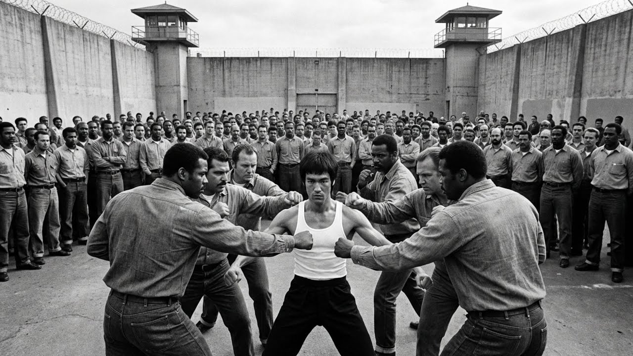 6 Inmates Belittled Bruce Lee - 23 Seconds Later Their Lives Changed!