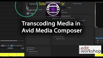 Transcoding Media in Avid Media Composer