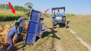 Sonalika Di-47 Rx Dlx New Model Tractor Trolley incident After Recovery By Self/Tractor Accident