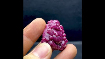 Mặt Phật Di Lặc - Đá Ruby Phi Tự Nhiên #MRB-210727-02