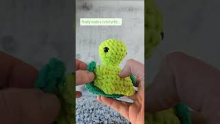 This "Cheeky" turtle was such a fun make! See full video for pattern info