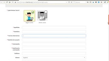 Soy docente, Tips formulario de registro en https://campus.chamilo.org
