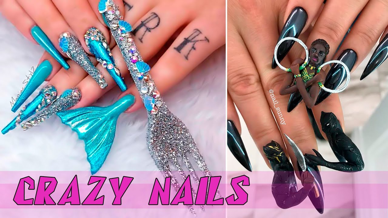 Crazy Nail Art ❣️ Most Unusual Nail Designs ❣️ - Youtube