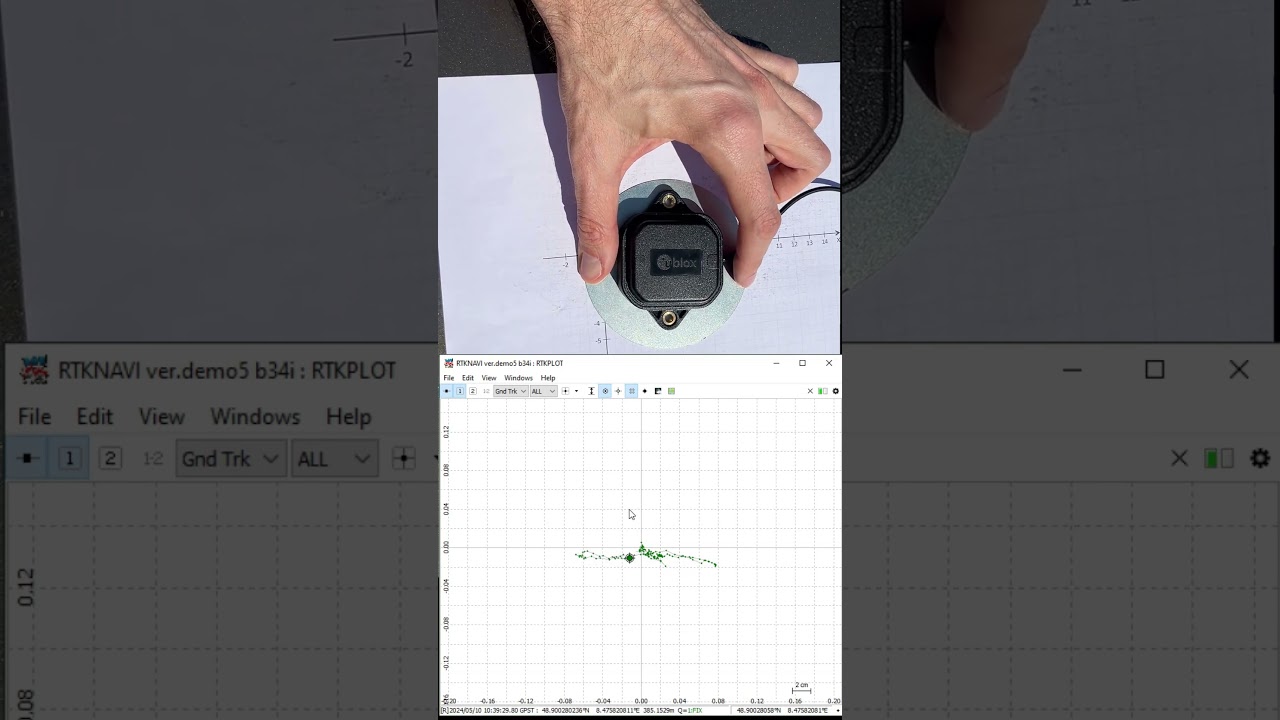 Low-cost GPS cm-accurate tracking