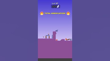 Bazooka Boy Gameplay | Level 57 Walkthrough | Best Action Shooting Android/iOS Mobile Games #shorts