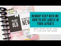 memory keeping process | how to use labels in your layouts | ft. cocoa daisy new chapter kit