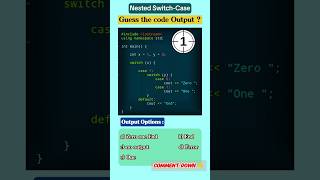 Most tricky C++ code Challenge‼️🤔 Switch-case #45 #cs #programming #learntocode #cpp#codinginterview