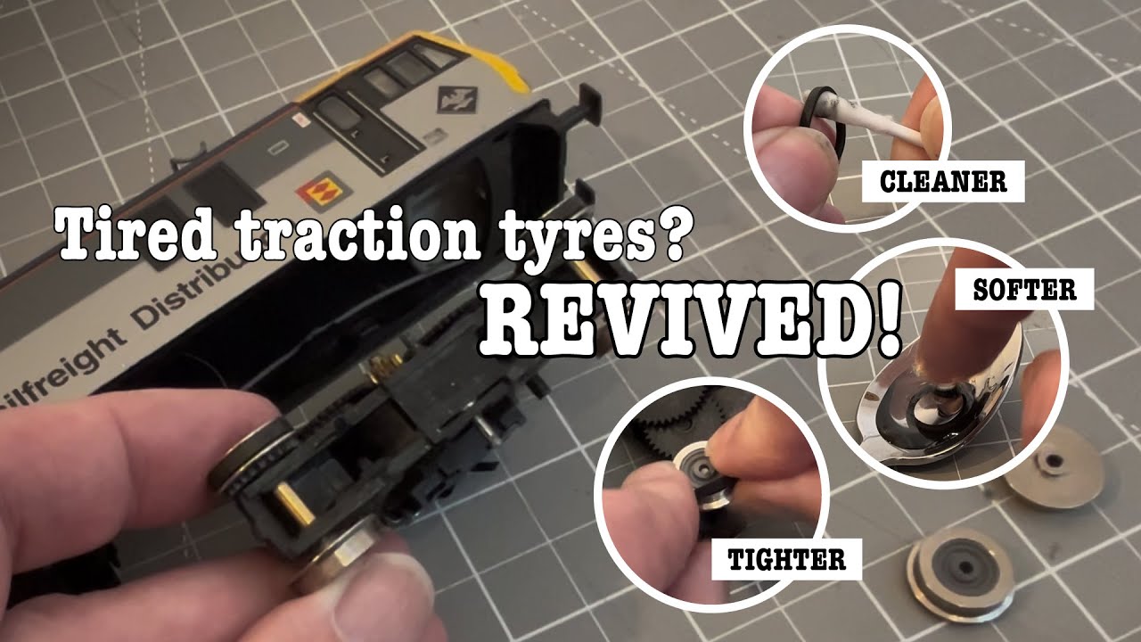 Reviving old traction tyres on your model railway locos - YouTube