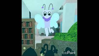 flutter can good fly! #flutter #dandysworld #animation #capcut #ibispaintx