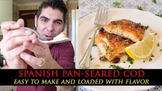 Pan-Seared Cod Recipe with Paprika and Capers