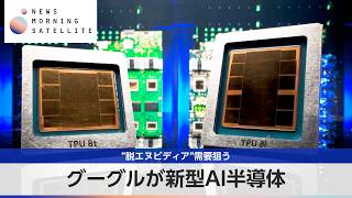 グーグルが新型AI半導体 “脱エヌビディア”需要狙う【モーサテ】