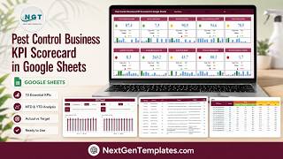 Pest Control Business KPI Scorecard in Google Sheets