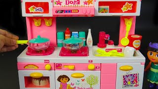 Satisfying with Dora The Explorer Kitchen Set ASMR Pretend Play With No Talking