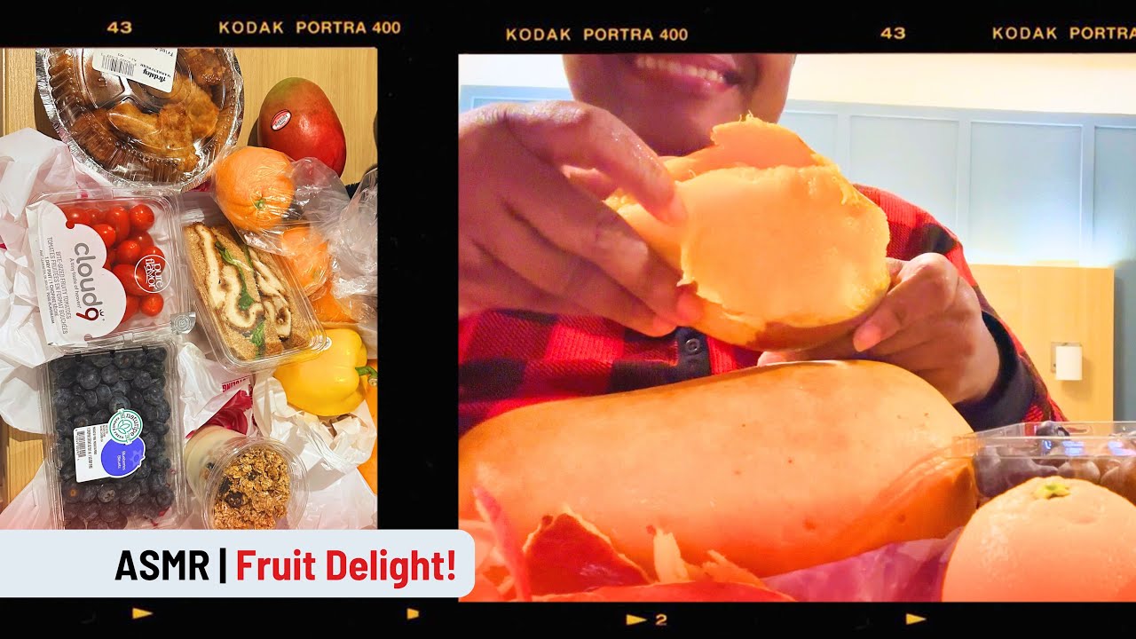Fruit Feast + Mini Shopping Haul | ASMR Eating | No Talking