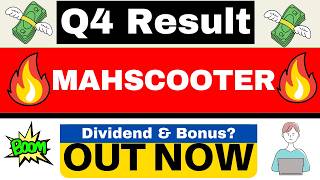 Maharashtra Scooters  Q4 Results 2025 Today  Mahscooter Share Latest News  Q4 Results 2026 Today