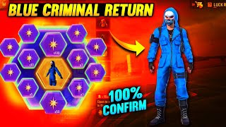 Blue Criminal Bundle Return Free Fire | Blue Criminal Return Confirm Date |Token Wheel Blue Criminal