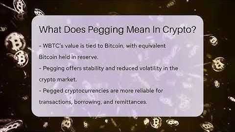 What Does Pegging Mean In Crypto? - CryptoBasics360.com