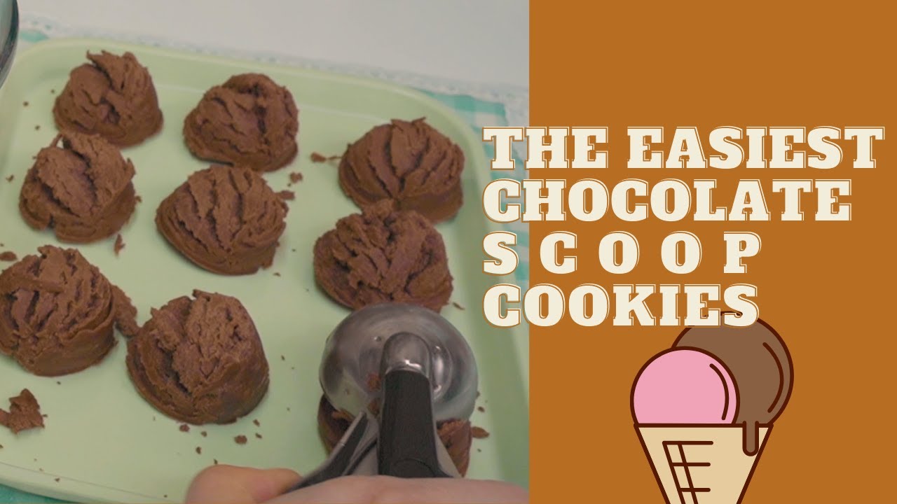 Ice Cream Scoop Cookies l Easy Chocolate Cookies Recipe 