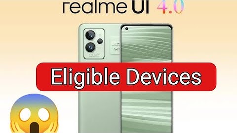 Realme UI 4.0 Eligible Device | Android 13 | Official update | Hindi | Teach