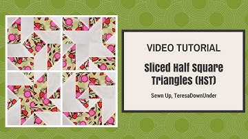 Disappearing half square triangles (HST)