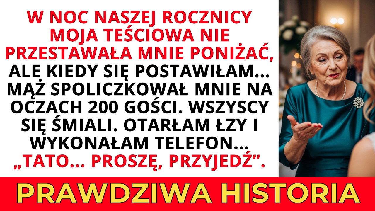 Mąż mnie spoliczkował... ale nie wyobrażał sobie, kim jest mój ojciec...