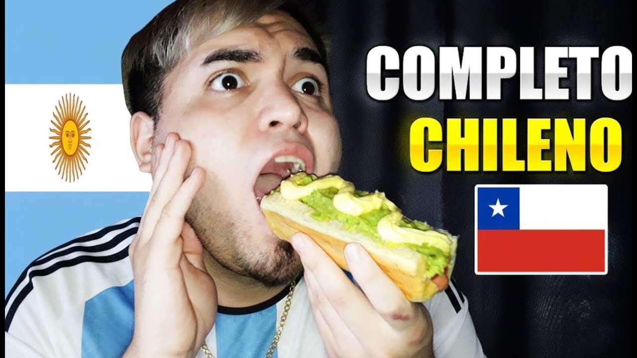 ARGENTINO prueba POR PRIMERA VEZ los COMPLETOS CHILENOS 🇨🇱😱🇦🇷