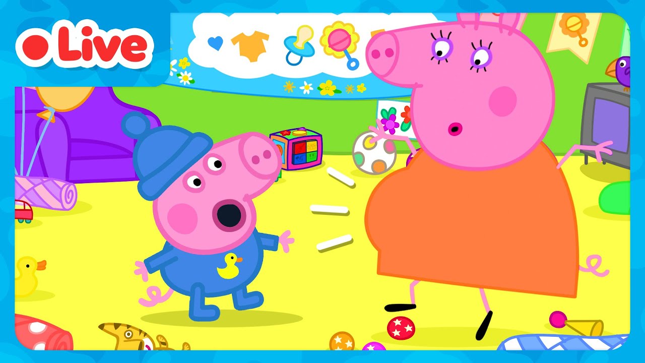 🔴 LIVE: George Pig And Baby Evie Adventures 🍼 Peppa Pig & Evie Pig Full Episodes | Kids Cartoons