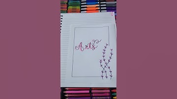 💗🤯 Beautiful Paper Border Design ✨Perfect for school, college 🌸#PaperBorder #DIYCrafts #ArtAndCraft