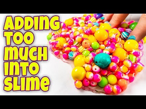 ADDING TOO MUCH CRAZY INGREDIENTS TO 10 SLIMES! SLIME SMOOTHIE TOO!