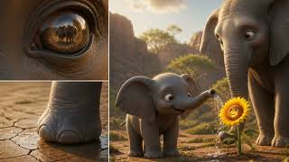 Temo's Big Step 🐘🌻 | The Little Elephant Animated Bedtime Story for Kids on Practice & Patience