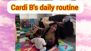 Details Cardi B's daily routine on a regular day #cardb#dailyroutine#regular #daytrading Update