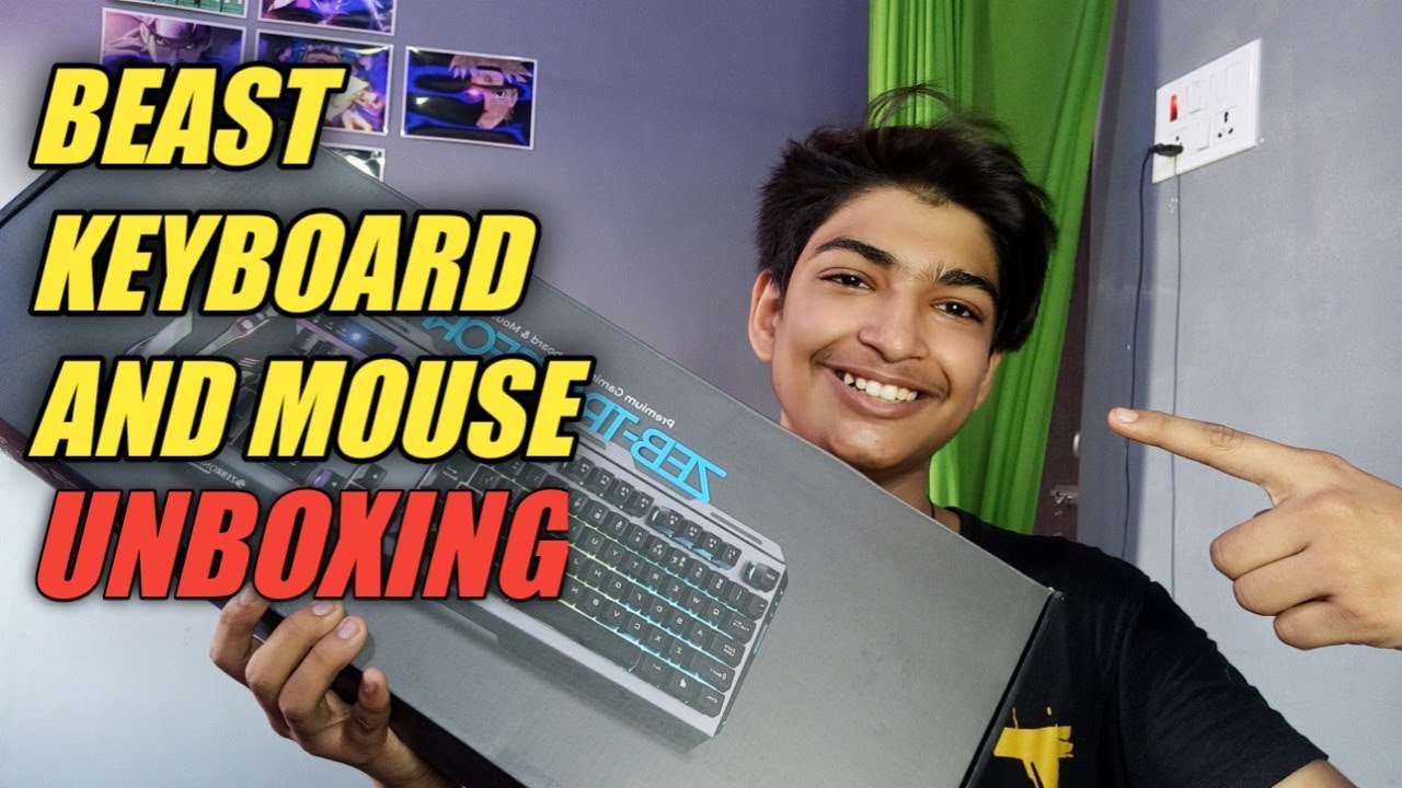 Beast gaming keyboard and mouse UNBOXING || THE SARTHAK GAMING - YouTube